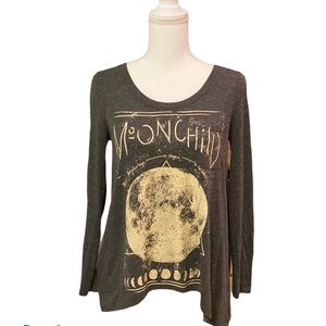 Belle Du Jour - Moonchild Pullover Gray Top